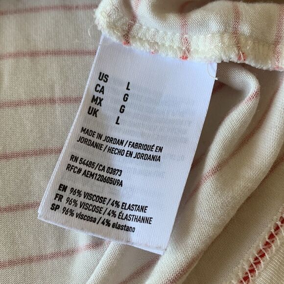 American Eagle outfitters candy stripe tie front crop top size: Large - Picture 8 of 16